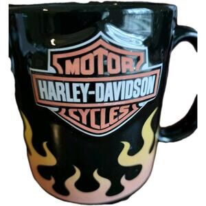 Official Harley-Davidson 3D Sculpted Flames‎ Mug - The Encore Group Black Orange